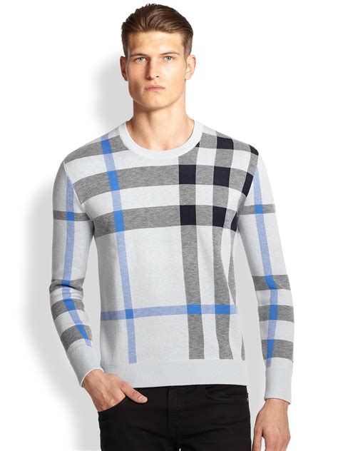 blue and green burberry sweater|Burberry men's sweater on sale.